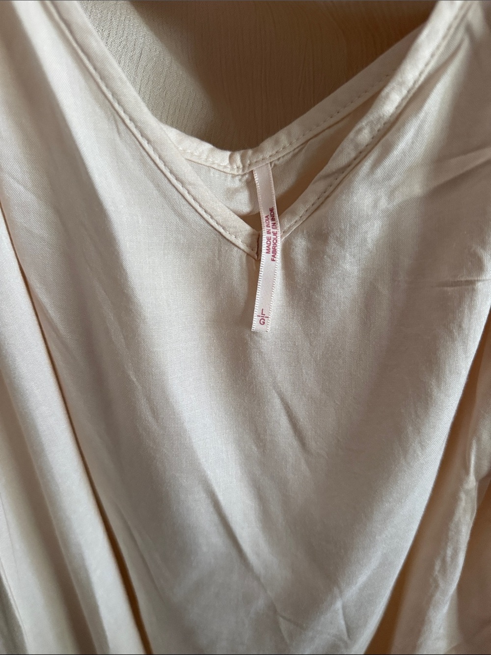 Free People Dress Large Wind Willow Mini Cream Red Embroidered Y2K Boho Hippie - Picture 10 of 13